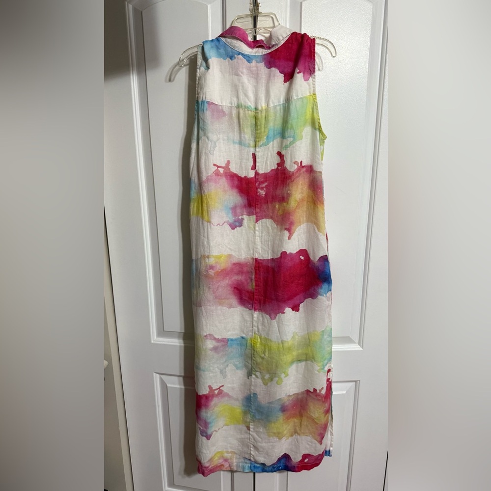 120% Lino Midi Dress Size European 44/ US Size M/ Excellent condition - Picture 3 of 5